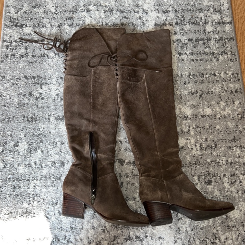 Brown suede Aldo over the knee boots